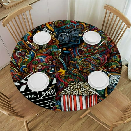 BCIIG Film Elements Round Table Cover Stain Resistant Washable Indoor Outdoor Tablecloth Kitchen Dining Wedding Parties 100% Polyester Fiber 31-35
BCIIG Film Elements Round Table Cover Stain Resistant Washable Indoor Outdoor Tablecloth Kitchen Dining Wedding Parties 100% Polyester Fiber 31-35