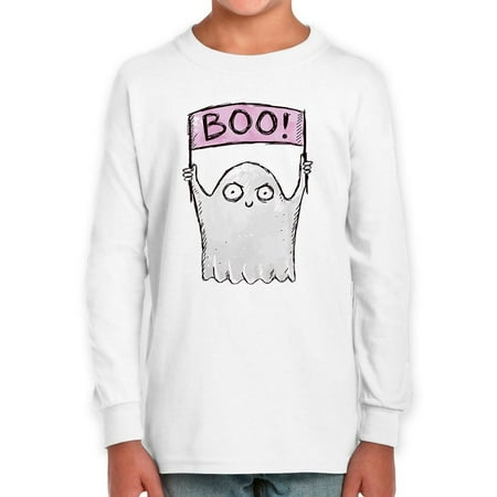 Boo! Funny Ghost W Sign Long Sleeve Toddler -Image by Shutterstock 5 Toddler