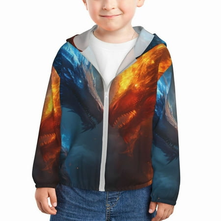 Ocsxa Red And Blue Fire Dragon E Print Kids Active Zipper Sun Protection Jacket Boys Girls Hooded Cooling Shirt-3 Years
Ocsxa Red And Blue Fire Dragon E Print Kids Active Zipper Sun Protection Jacket Boys Girls Hooded Cooling Shirt-3 Years