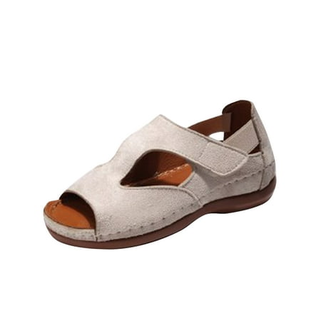UKAP Womens Platform Sandal Magic Tape Wedge Sandals Hollow Out Casual Shoes Lightweight Women Peep Toe Breathable Beige 10
UKAP Womens Platform Sandal Magic Tape Wedge Sandals Hollow Out Casual Shoes Lightweight Women Peep Toe Breathable Beige 10