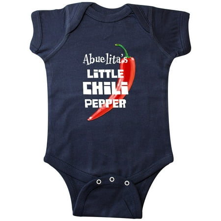 Inktastic Abuelita s Little Chili Pepper Gift Baby Boy or Baby Girl Bodysuit
Inktastic Abuelita s Little Chili Pepper Gift Baby Boy or Baby Girl Bodysuit