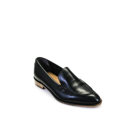 Pre-owned|Everlane Womens The Modern Oxford Flat Loafers Black Size 6