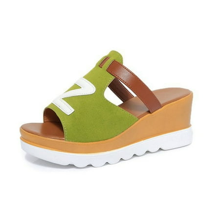 Womens Open Toe Ankle Strap Platform Wedge Shoes Casual Espadrilles Trim Flatform Studded Wedge Sandals Sandals For Women Flip Flops Green 37
Womens Open Toe Ankle Strap Platform Wedge Shoes Casual Espadrilles Trim Flatform Studded Wedge Sandals Sandals For Women Flip Flops Green 37