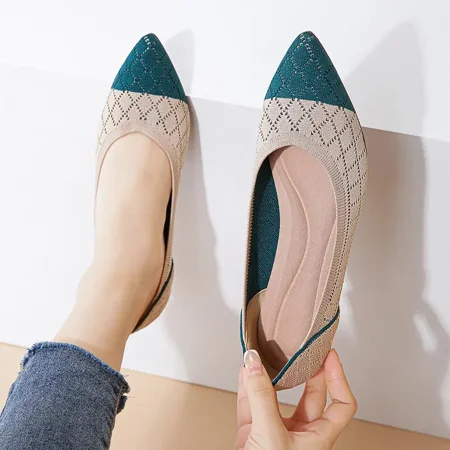 Women‘s Knit Flat Shoes Argyle Pattern Lightweight Pointed Toe Shoes Women‘s Outdoor Footwear
Women‘s Knit Flat Shoes Argyle Pattern Lightweight Pointed Toe Shoes Women‘s Outdoor Footwear