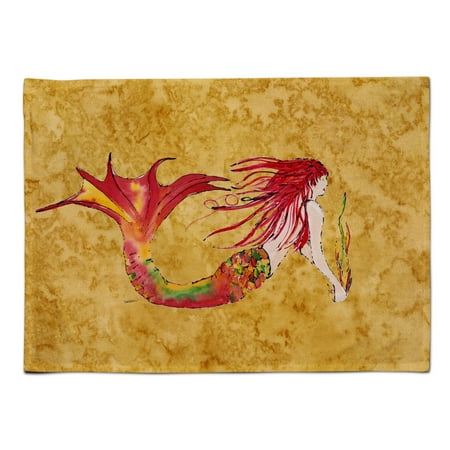 caroline s treasures 8727plmt ginger red headed mermaid on gold fabric placemat multicolor
caroline s treasures 8727plmt ginger red headed mermaid on gold fabric placemat multicolor