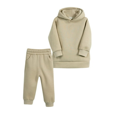 EHTMSAK Toddler Baby Children Girl Boy 2PCS Pullover Hoodie and Pants Set Outfits Long Sleeve Clothing Set Khaki 1Y-7Y 100
EHTMSAK Toddler Baby Children Girl Boy 2PCS Pullover Hoodie and Pants Set Outfits Long Sleeve Clothing Set Khaki 1Y-7Y 100