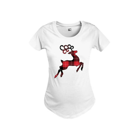 Bloom Maternity - Reindeer Buffalo Plaid PJ - Maternity Scoop Neck T-Shirt
Bloom Maternity - Reindeer Buffalo Plaid PJ - Maternity Scoop Neck T-Shirt