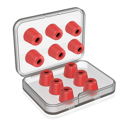 Peryerana 12PCS/Set Memory Foam Sponge Ear Tips Earplugs Cushion Replacement for In-Ear Earphone Red Memory Foam
Peryerana 12PCS/Set Memory Foam Sponge Ear Tips Earplugs Cushion Replacement for In-Ear Earphone Red Memory Foam