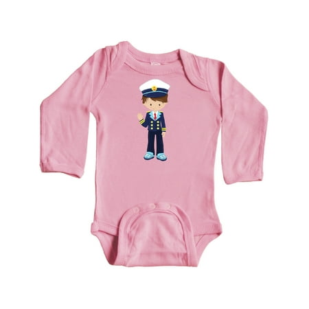 Inktastic Cute Boy Boat Captain Skipper Brown Hair Gift Baby Boy Long Sleeve Bodysuit
Inktastic Cute Boy Boat Captain Skipper Brown Hair Gift Baby Boy Long Sleeve Bodysuit