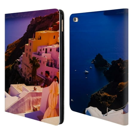 OFFICIAL HAROULITA SANTORINI ARCHITECTURE LEATHER BOOK WALLET CASE COVER FOR APPLE IPAD