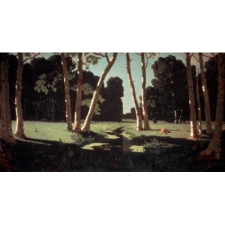 Birch Tree Forest Arkhip Ivanovitch Kuindzhi (1842-1910 Russian) Tretyakov Gallery Moscow Russia Stretched Canvas - Arkhip Ivanovitch Kuindzhi (24 x 36)