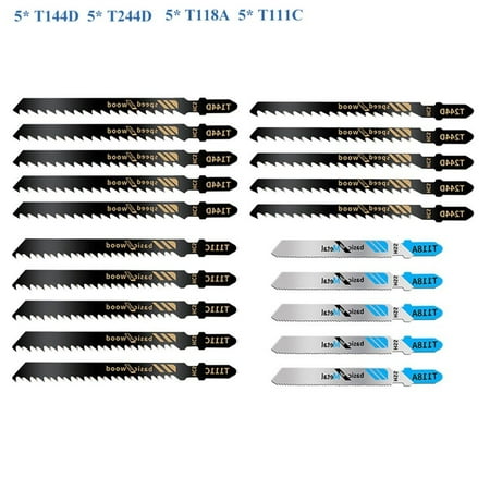 20PCS Jig Saw Blade Woodworking Saw Blade T144D/T244D/T118A/T111C Cutting Tools