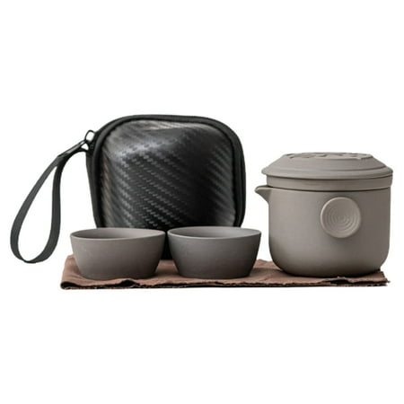 Trayknick Teapot Tea Cup Set Travel Tea Set Portable Tea Set for Tea Lovers on Go Heat Resistant Anti-fall Design Easy to Use Durable Travel Drinkware
Trayknick Teapot Tea Cup Set Travel Tea Set Portable Tea Set for Tea Lovers on Go Heat Resistant Anti-fall Design Easy to Use Durable Travel Drinkware