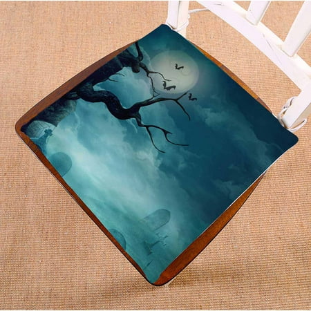 PKQWTM Halloween spooky graveyard naked trees graves bats Chair Pads Chair Mat Seat Cushion Chair Cushion Floor Cushion Size 20x20 inches
PKQWTM Halloween spooky graveyard naked trees graves bats Chair Pads Chair Mat Seat Cushion Chair Cushion Floor Cushion Size 20x20 inches