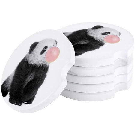 FMSHPON Panda Blowing Bubbles Set of 2 Car Coaster for Drinks Absorbent Ceramic Stone Coasters Cup Mat with Cork Base for Home Kitchen Room Coffee Table Bar Decor
FMSHPON Panda Blowing Bubbles Set of 2 Car Coaster for Drinks Absorbent Ceramic Stone Coasters Cup Mat with Cork Base for Home Kitchen Room Coffee Table Bar Decor