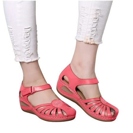 Women s Summer Sandals Vintage Wedge Sandals Casual Closed Toe Sandals Anti-Slip Beach Sandals
Women s Summer Sandals Vintage Wedge Sandals Casual Closed Toe Sandals Anti-Slip Beach Sandals