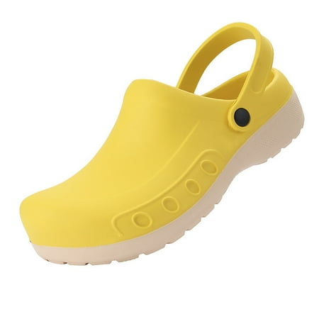 Toyella New Chef Shoes Doctor Operating Shoes Non-slip Operating Room Slippers Laboratory Shoes Nurse Shoes Yellow 43
Toyella New Chef Shoes Doctor Operating Shoes Non-slip Operating Room Slippers Laboratory Shoes Nurse Shoes Yellow 43