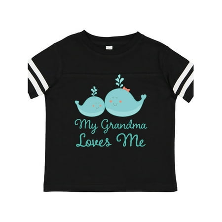 Inktastic My Grandma Loves Me Gift Toddler Boy or Toddler Girl T-Shirt
