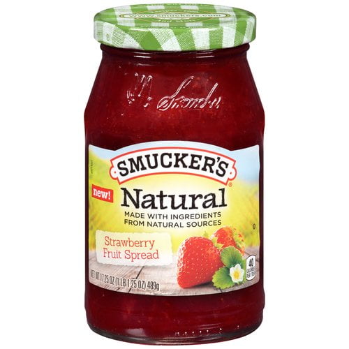 Smucker's Natural Strawberry Fruit Spread, 17.25 Oz - Walmart.com