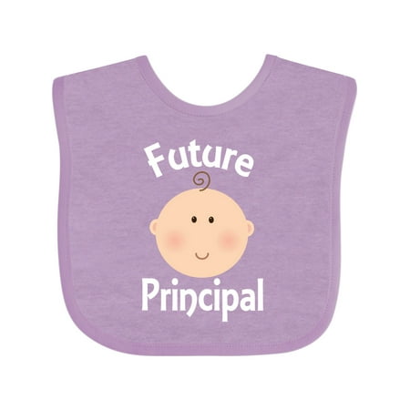 Inktastic Future Principal Baby Occupation Gift Baby Boy or Baby Girl Bib