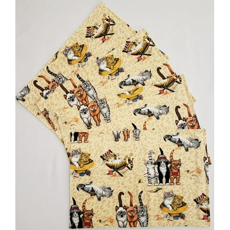 Beach Cats Placemats by Penny s Needful Things (Rectangle - Set of 4) (Canvas Red)
Beach Cats Placemats by Penny s Needful Things (Rectangle - Set of 4) (Canvas Red)