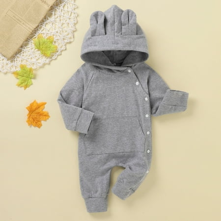 DENGDENG Unisex-Baby Hooded Infant Romper Winter Solid Clothes Thick Warm Long-Sleeve Bodysuit 0-12M
DENGDENG Unisex-Baby Hooded Infant Romper Winter Solid Clothes Thick Warm Long-Sleeve Bodysuit 0-12M