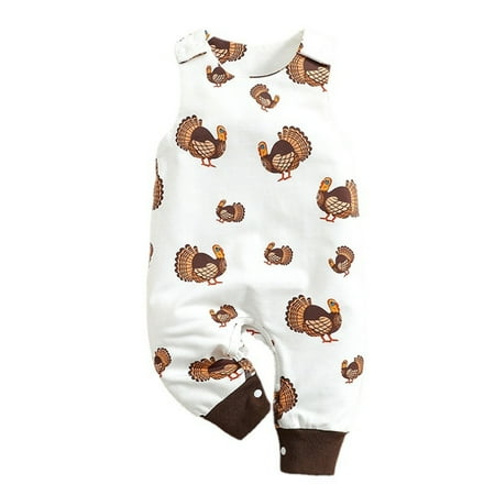 Baby Girls Boys Printed Thanksgiving Turkey Autumn Sleeveless Romper Jumpsuit Cute Fashion Child Clothes
Baby Girls Boys Printed Thanksgiving Turkey Autumn Sleeveless Romper Jumpsuit Cute Fashion Child Clothes