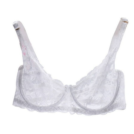 Thin Cup Full Lace Breathable Bra Women Underwear Push-up Bra Underwire Bralette Full Transparent White 40/90B
Thin Cup Full Lace Breathable Bra Women Underwear Push-up Bra Underwire Bralette Full Transparent White 40/90B