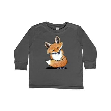 Inktastic KiniArt Fox Gift Toddler Boy or Toddler Girl Long Sleeve T-Shirt