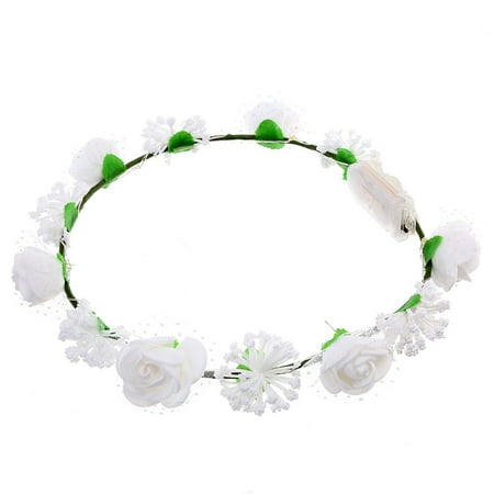 LED Rose Flower Leis Holiday Decorative Necklaces Accessories Party Supplies (White)
LED Rose Flower Leis Holiday Decorative Necklaces Accessories Party Supplies (White)