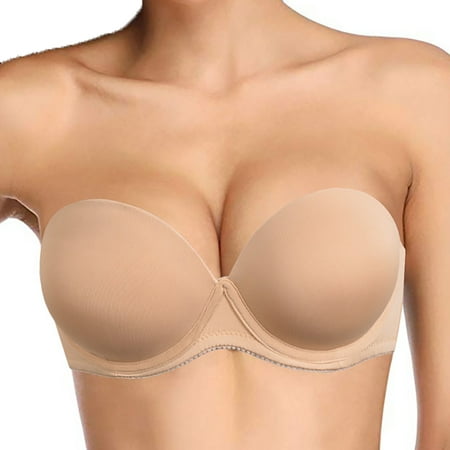 Women s Push Up Strapless Bra Thick Padded Underwire Convertible Multiway Bras
Women s Push Up Strapless Bra Thick Padded Underwire Convertible Multiway Bras
