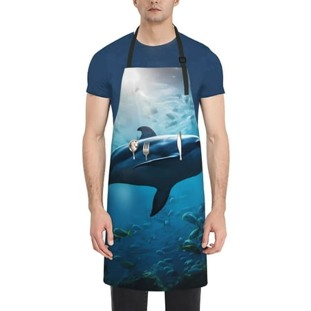 Lukts Adjustable Apron with 2 Pockets Chef Cooking Kitchen Restaurant Aprons for Women Men-Ocean Dolphin Fish School
Lukts Adjustable Apron with 2 Pockets Chef Cooking Kitchen Restaurant Aprons for Women Men-Ocean Dolphin Fish School