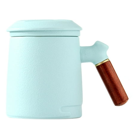 WELPET Handmade Ceramic One-Piece Filter Tea Cup with Lid Kitchen and Home Office Accessories Light Blue
WELPET Handmade Ceramic One-Piece Filter Tea Cup with Lid Kitchen and Home Office Accessories Light Blue