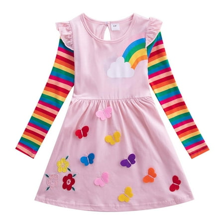 Utoimkio Toddler Girl Dresses Long Sleeve Princess Dresses for Girls Autumn Children s Girl s Clothing Long Sleeve Flower Butterfly Embroidery Rainbow Dress
Utoimkio Toddler Girl Dresses Long Sleeve Princess Dresses for Girls Autumn Children s Girl s Clothing Long Sleeve Flower Butterfly Embroidery Rainbow Dress