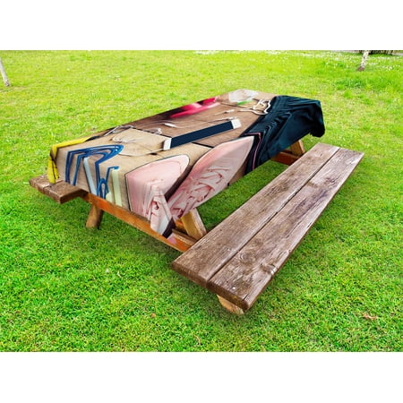 Fitness Outdoor Tablecloth Sportswear Running Shoes Cell Phone Water Fitness Preparations Activity Accessories Decorative Washable Fabric Picnic Tablecloth 58 X 104 Inches Multicolor by Ambesonne
Fitness Outdoor Tablecloth Sportswear Running Shoes Cell Phone Water Fitness Preparations Activity Accessories Decorative Washable Fabric Picnic Tablecloth 58 X 104 Inches Multicolor by Ambesonne