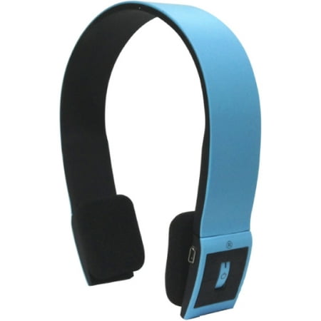 Inland Products Bluetooth Headset - Blue - Stereo - Blue - Wireless - Bluetooth - 32.8 Ft - Over-the-head - Binaural - Supra-aural (87094)