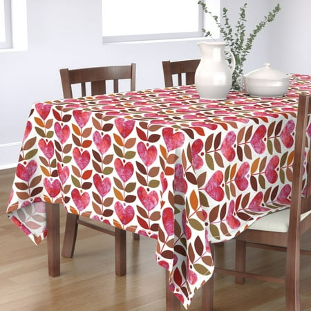 Cotton Sateen Tablecloth 70 x 120 - Love Heart Leaf Botanical Valentine Floral Romantic Red Scandinavian Print Custom Table Linens by Spoonflower
Cotton Sateen Tablecloth 70 x 120 - Love Heart Leaf Botanical Valentine Floral Romantic Red Scandinavian Print Custom Table Linens by Spoonflower