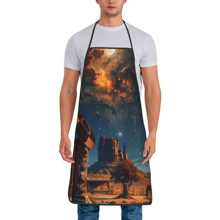 Gaeub Cowboy Boots Under Starry Sky Print Apron for Men and Women Waterproof Apron for Cooking Dishwashing Lab Butcher Dog Grooming
Gaeub Cowboy Boots Under Starry Sky Print Apron for Men and Women Waterproof Apron for Cooking Dishwashing Lab Butcher Dog Grooming