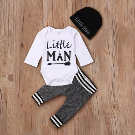 Bullpiano Newborn Baby Boy Clothes Outfits Long Sleeve Romper Casual Pants Set with Hat for 0-3 Months Infant Boys Clothing
Bullpiano Newborn Baby Boy Clothes Outfits Long Sleeve Romper Casual Pants Set with Hat for 0-3 Months Infant Boys Clothing