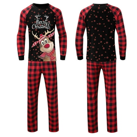 VERMON Christmas Pajamas 1 Set Festive Atmosphere O-Neck Practical Xmas Pattern Family Matching Top Pants 2-piece Pajamas Set
VERMON Christmas Pajamas 1 Set Festive Atmosphere O-Neck Practical Xmas Pattern Family Matching Top Pants 2-piece Pajamas Set