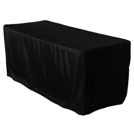 Polyester RecTurquoisele Tablecloth 72 X 29 Black Each 1 by Paper Mart