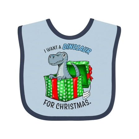 Inktastic I Want a Dinosaur for Christmas in Green and Red Gift Box Gift Baby Boy or Baby Girl Bib
Inktastic I Want a Dinosaur for Christmas in Green and Red Gift Box Gift Baby Boy or Baby Girl Bib