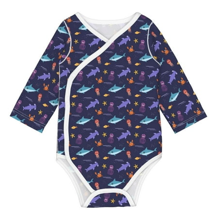 Coaee Party Shark Cute for Soft Cotton Baby Long-Sleeve Bodysuit Girls Boys Bodysuit Romper
Coaee Party Shark Cute for Soft Cotton Baby Long-Sleeve Bodysuit Girls Boys Bodysuit Romper