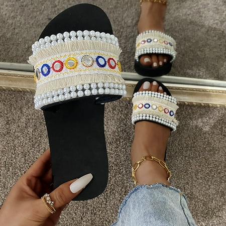 〖Yilirongyumm〗 Beige 39 Slippers For Women Sequined Beach Set Sandals Casual Foot Pearl Fashion Size Large Women s Slipper
〖Yilirongyumm〗 Beige 39 Slippers For Women Sequined Beach Set Sandals Casual Foot Pearl Fashion Size Large Women s Slipper