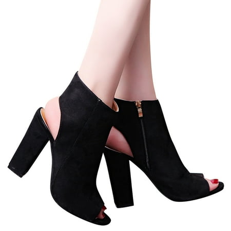 Cathalem Heel Fish Thick Women s Fashion Heel Shoes High Side Mouth Zipper Sandals Women s Womens Slingback Shoes Low Heel Black 7.5
Cathalem Heel Fish Thick Women s Fashion Heel Shoes High Side Mouth Zipper Sandals Women s Womens Slingback Shoes Low Heel Black 7.5