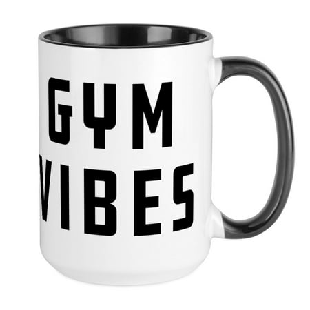 CafePress - Gym Vibes - 15 oz Ceramic Large Mug
