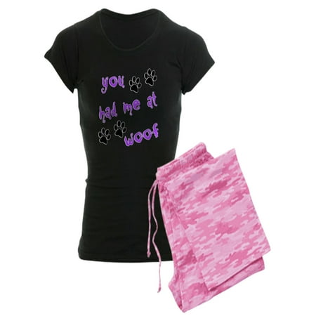 CafePress - You Had Me At Woof - Women s Dark Pajamas