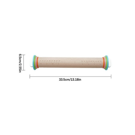 Yedhsi Premium Rolling Pin Adjustable Dough Roller Solid Beechwood Removable Thicknes Rolling Pins
Yedhsi Premium Rolling Pin Adjustable Dough Roller Solid Beechwood Removable Thicknes Rolling Pins