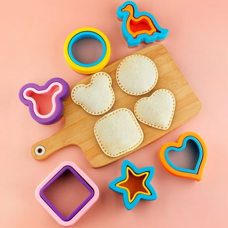 Pnellth Stainless Steel Sandwich Maker Mold Cute Heart Star Round Dinosaur Shaped Baking Cookies Slicer Tool Toast Bread Sealing Cutter for Peanut/Butter/Jelly Sandwiches Kitchen Supplies
Pnellth Stainless Steel Sandwich Maker Mold Cute Heart Star Round Dinosaur Shaped Baking Cookies Slicer Tool Toast Bread Sealing Cutter for Peanut/Butter/Jelly Sandwiches Kitchen Supplies