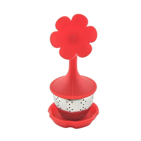 Silicone Handle Stainless Steel Filter Loose Tea Infuser Set of 5 Tea Infuser with Drip Tray Includes Filter for all types of loose leaf tea teacups cups and teapots
Silicone Handle Stainless Steel Filter Loose Tea Infuser Set of 5 Tea Infuser with Drip Tray Includes Filter for all types of loose leaf tea teacups cups and teapots